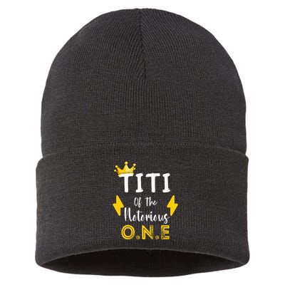 Titi Of The Notorious One Old School Hip Hop Sustainable Knit Beanie