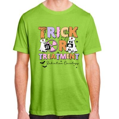 Trick Or Treatment Radiation Oncology Halloween Adult ChromaSoft Performance T-Shirt