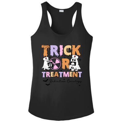 Trick Or Treatment Radiation Oncology Halloween Ladies PosiCharge Competitor Racerback Tank