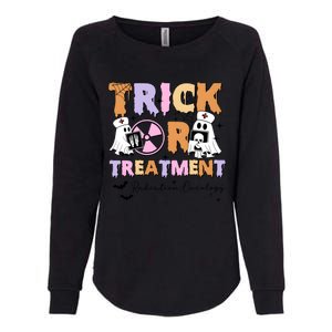 Trick Or Treatment Radiation Oncology Halloween Womens California Wash Sweatshirt