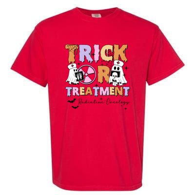 Trick Or Treatment Radiation Oncology Halloween Garment-Dyed Heavyweight T-Shirt