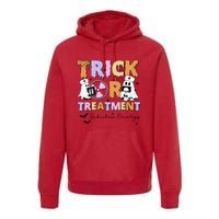 Trick Or Treatment Radiation Oncology Halloween Premium Hoodie