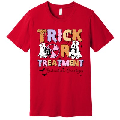 Trick Or Treatment Radiation Oncology Halloween Premium T-Shirt