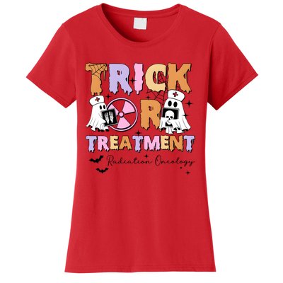 Trick Or Treatment Radiation Oncology Halloween Women's T-Shirt