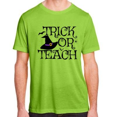 Trick Or Teach Funny Halloween Teacher Costume Humor Gift Adult ChromaSoft Performance T-Shirt