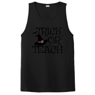 Trick Or Teach Funny Halloween Teacher Costume Humor Gift PosiCharge Competitor Tank