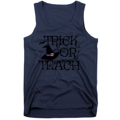 Trick Or Teach Funny Halloween Teacher Costume Humor Gift Tank Top