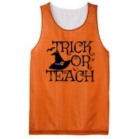 Trick Or Teach Funny Halloween Teacher Costume Humor Gift Mesh Reversible Basketball Jersey Tank