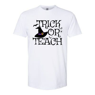 Trick Or Teach Funny Halloween Teacher Costume Humor Gift Softstyle CVC T-Shirt