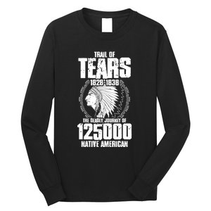 Trail Of Tears The Deadly Journey Of Native American Long Sleeve Shirt