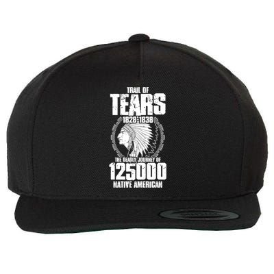 Trail Of Tears The Deadly Journey Of Native American Wool Snapback Cap