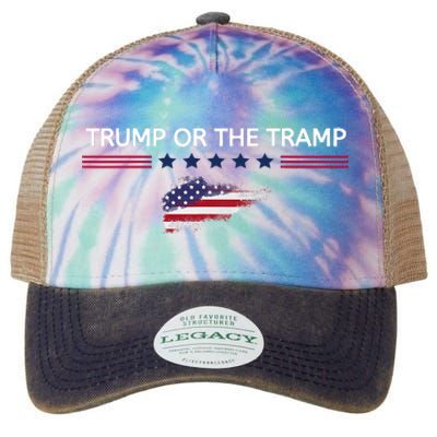 Trump Or The Tramp 2024 Vote Vance 2024 Legacy Tie Dye Trucker Hat