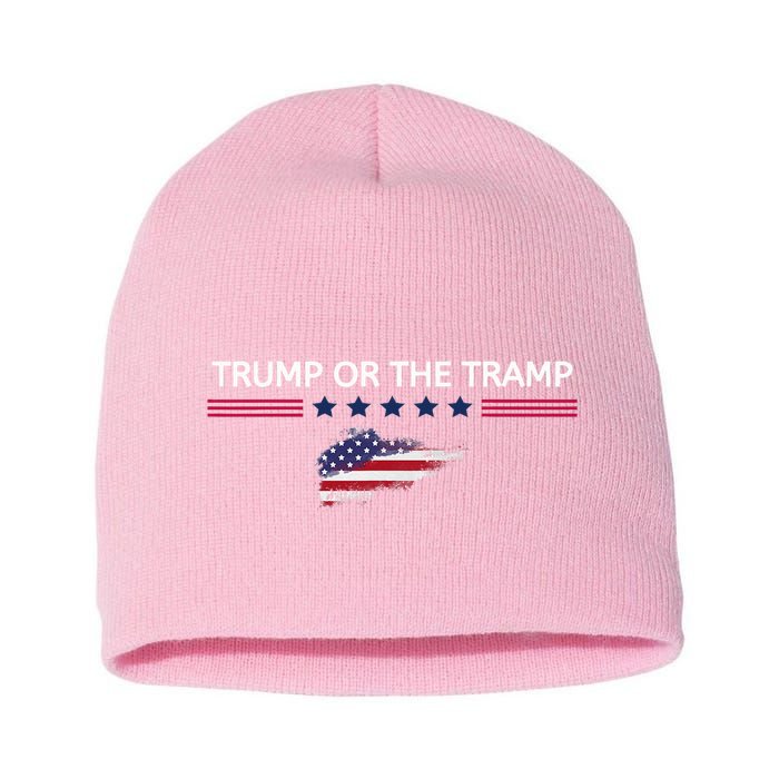 Trump Or The Tramp 2024 Vote Vance 2024 Short Acrylic Beanie