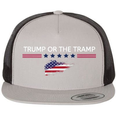 Trump Or The Tramp 2024 Vote Vance 2024 Flat Bill Trucker Hat