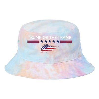 Trump Or The Tramp 2024 Vote Vance 2024 Tie Dye Newport Bucket Hat