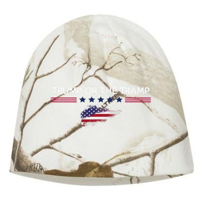 Trump Or The Tramp 2024 Vote Vance 2024 Kati - Camo Knit Beanie