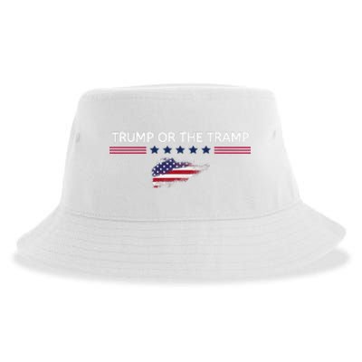 Trump Or The Tramp 2024 Vote Vance 2024 Sustainable Bucket Hat