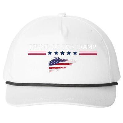 Trump Or The Tramp 2024 Vote Vance 2024 Snapback Five-Panel Rope Hat