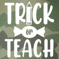 Trick Or Teach Halloween Teacher Legacy Tie Dye Trucker Hat