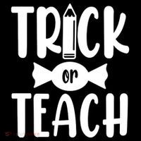 Trick Or Teach Halloween Teacher Flexfit Unipanel Trucker Cap