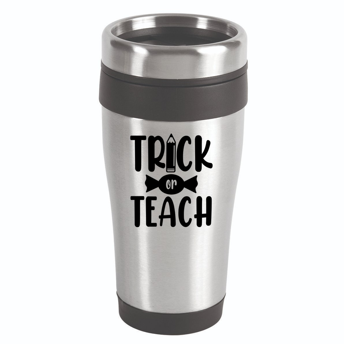 Trick Or Teach Halloween Teacher 16oz Travel Tumbler