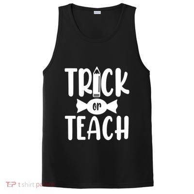Trick Or Teach Halloween Teacher PosiCharge Competitor Tank