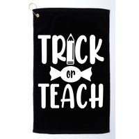 Trick Or Teach Halloween Teacher Golf Towel