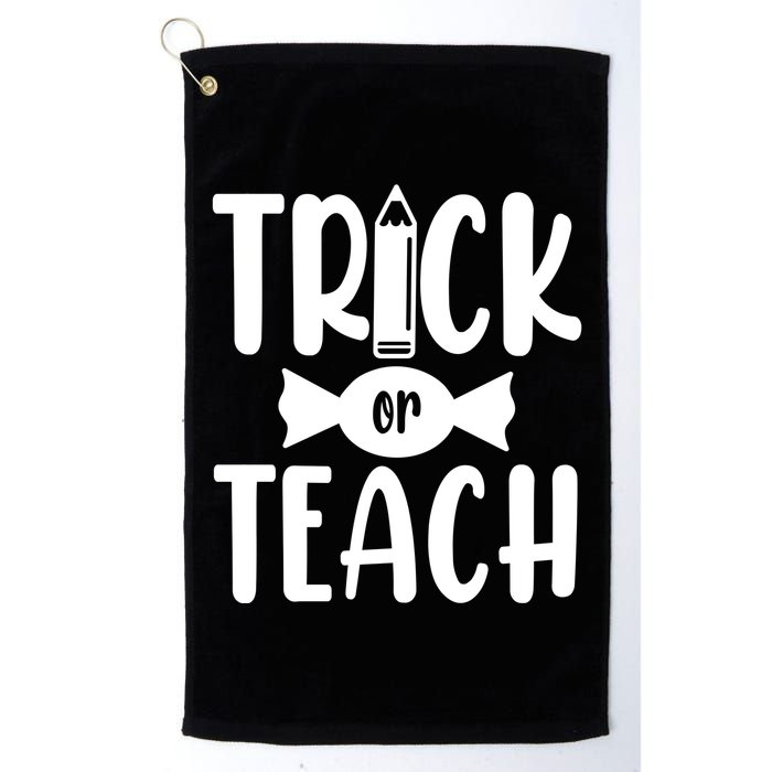 Trick Or Teach Halloween Teacher Golf Towel