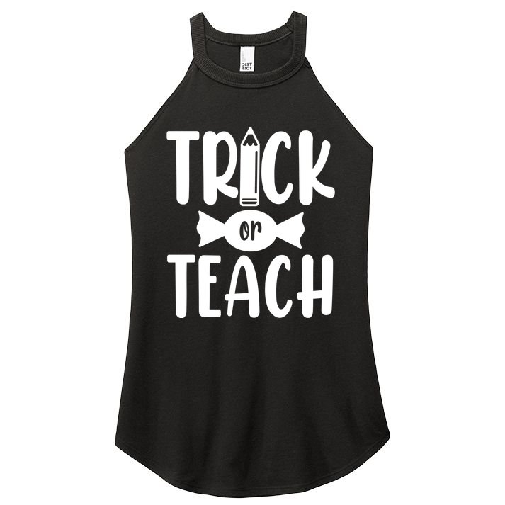 Trick Or Teach Halloween Teacher Women's Perfect Tri Rocker Tank