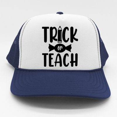 Trick Or Teach Halloween Teacher Trucker Hat