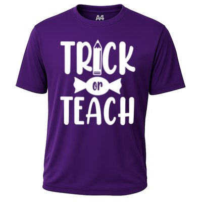 Trick Or Teach Halloween Teacher Performance Shirt