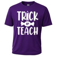 Trick Or Teach Halloween Teacher Cooling Performance Crew T-Shirt