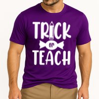 Trick Or Teach Halloween Teacher Cooling Performance Crew T-Shirt