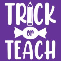 Trick Or Teach Halloween Teacher Cooling Performance Crew T-Shirt