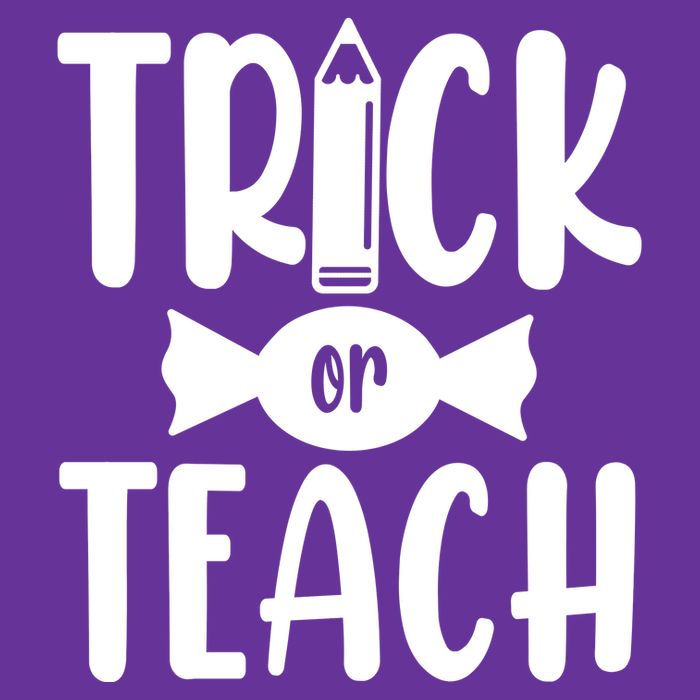 Trick Or Teach Halloween Teacher Cooling Performance Crew T-Shirt