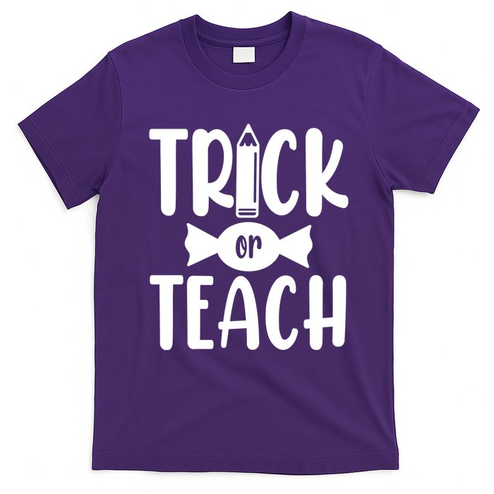 Trick Or Teach Halloween Teacher T-Shirt