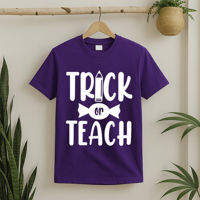 Trick Or Teach Halloween Teacher T-Shirt