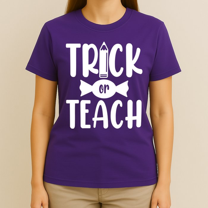 Trick Or Teach Halloween Teacher T-Shirt