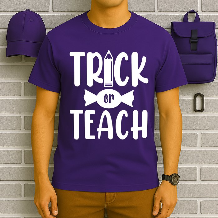 Trick Or Teach Halloween Teacher T-Shirt