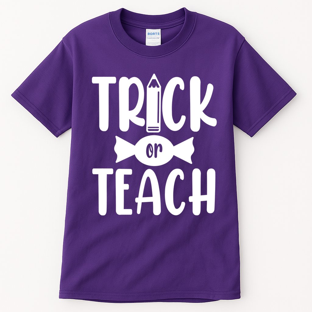 Trick Or Teach Halloween Teacher Tall T-Shirt