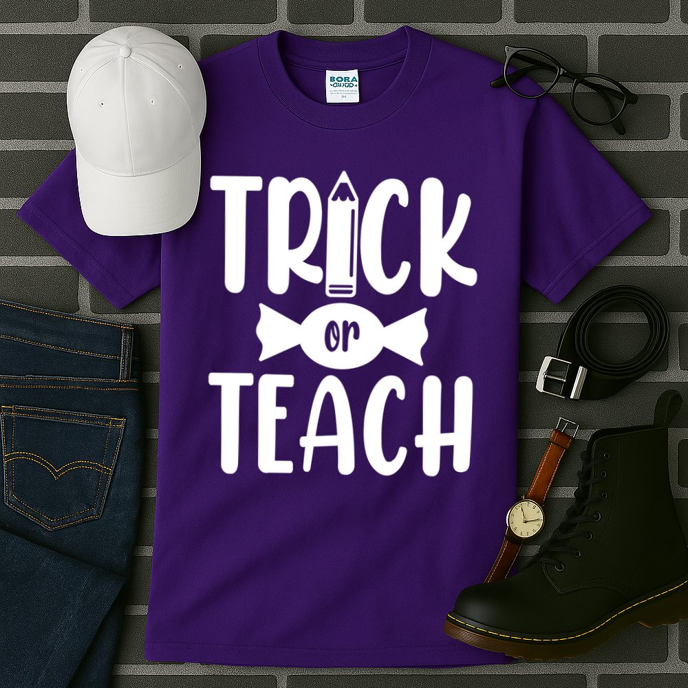Trick Or Teach Halloween Teacher Tall T-Shirt