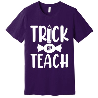Trick Or Teach Halloween Teacher Premium T-Shirt