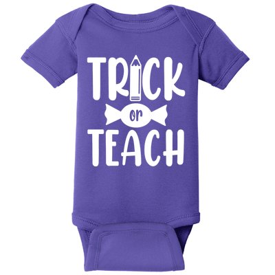 Trick Or Teach Halloween Teacher Baby Bodysuit