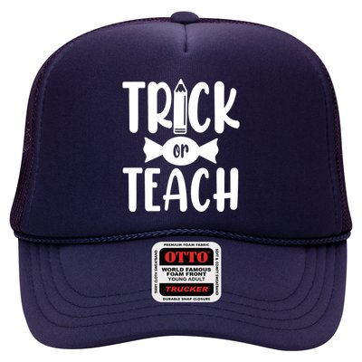 Trick Or Teach Halloween Teacher Trucker Hat