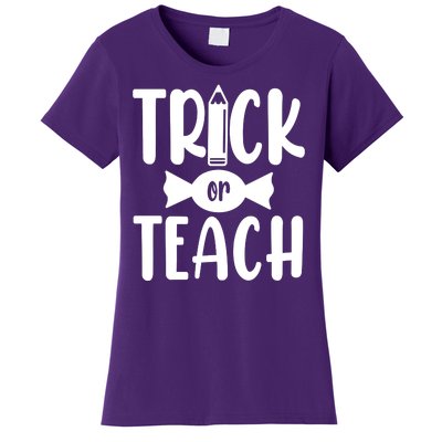 Trick Or Teach Halloween Teacher Women's T-Shirt