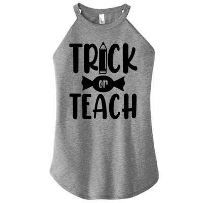 Trick Or Teach Halloween Teacher Women's Perfect Tri Rocker Tank