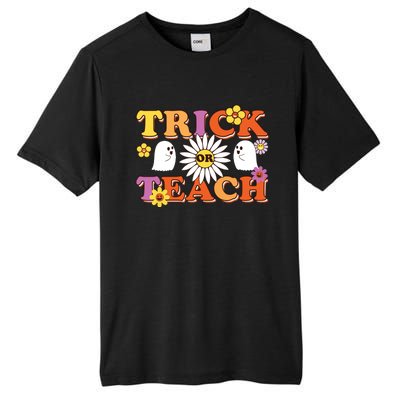 Trick Or Teach Teacher Halloween , Teacher Halloween Costume, Tall Fusion ChromaSoft Performance T-Shirt