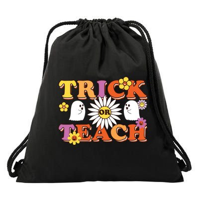 Trick Or Teach Teacher Halloween , Teacher Halloween Costume, Drawstring Bag