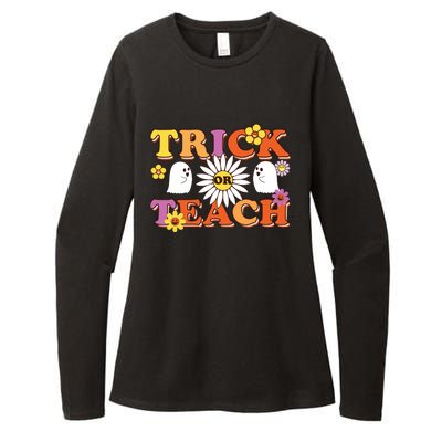 Trick Or Teach Teacher Halloween , Teacher Halloween Costume, Womens CVC Long Sleeve Shirt