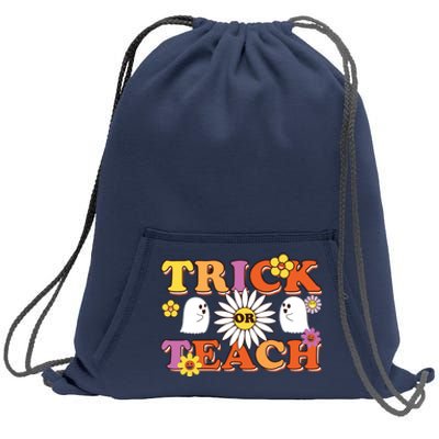 Trick Or Teach Teacher Halloween , Teacher Halloween Costume, Sweatshirt Cinch Pack Bag